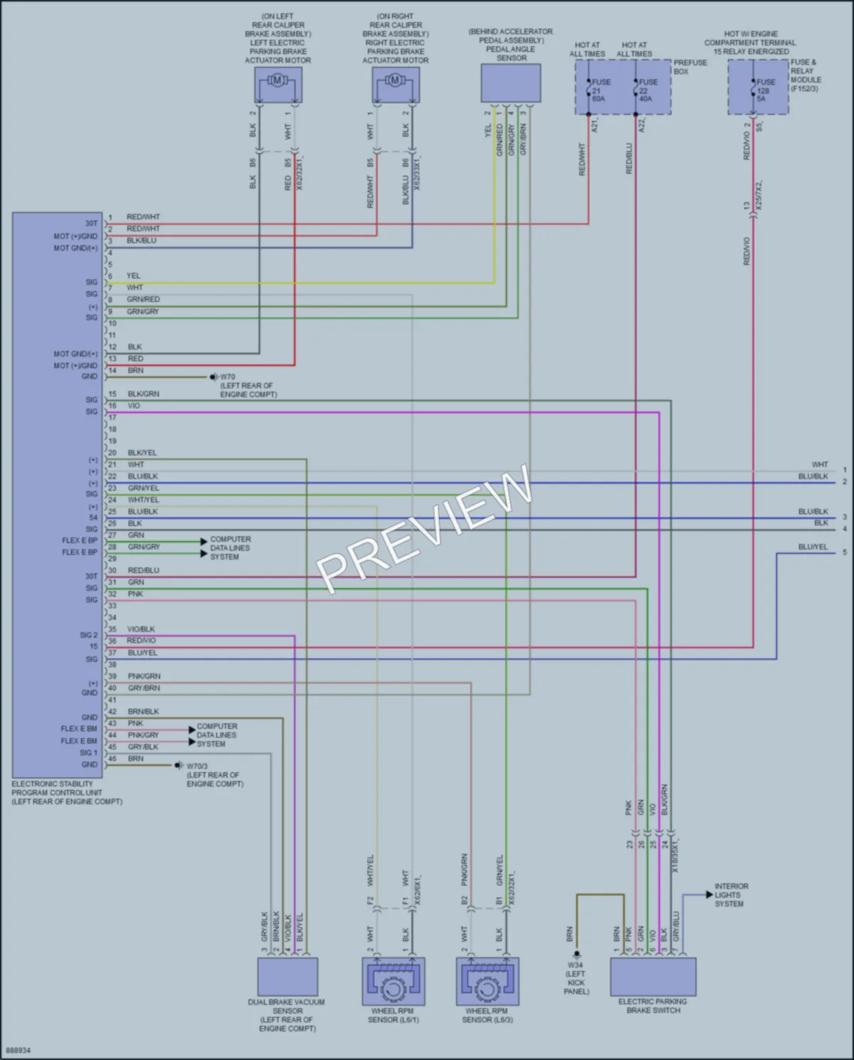 2024 MercedesBenz C300 Anti Lock Brakes wiring diagram preview