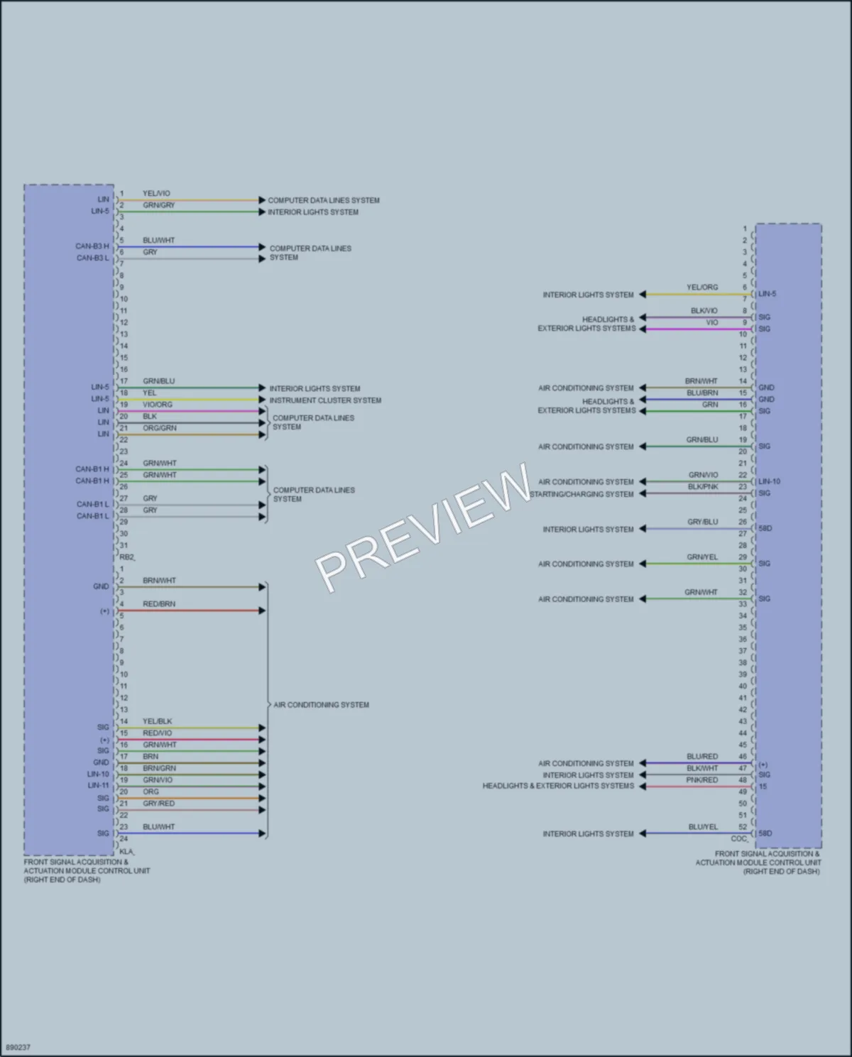 2024 MercedesBenz C300 Body Control Modules wiring diagram preview