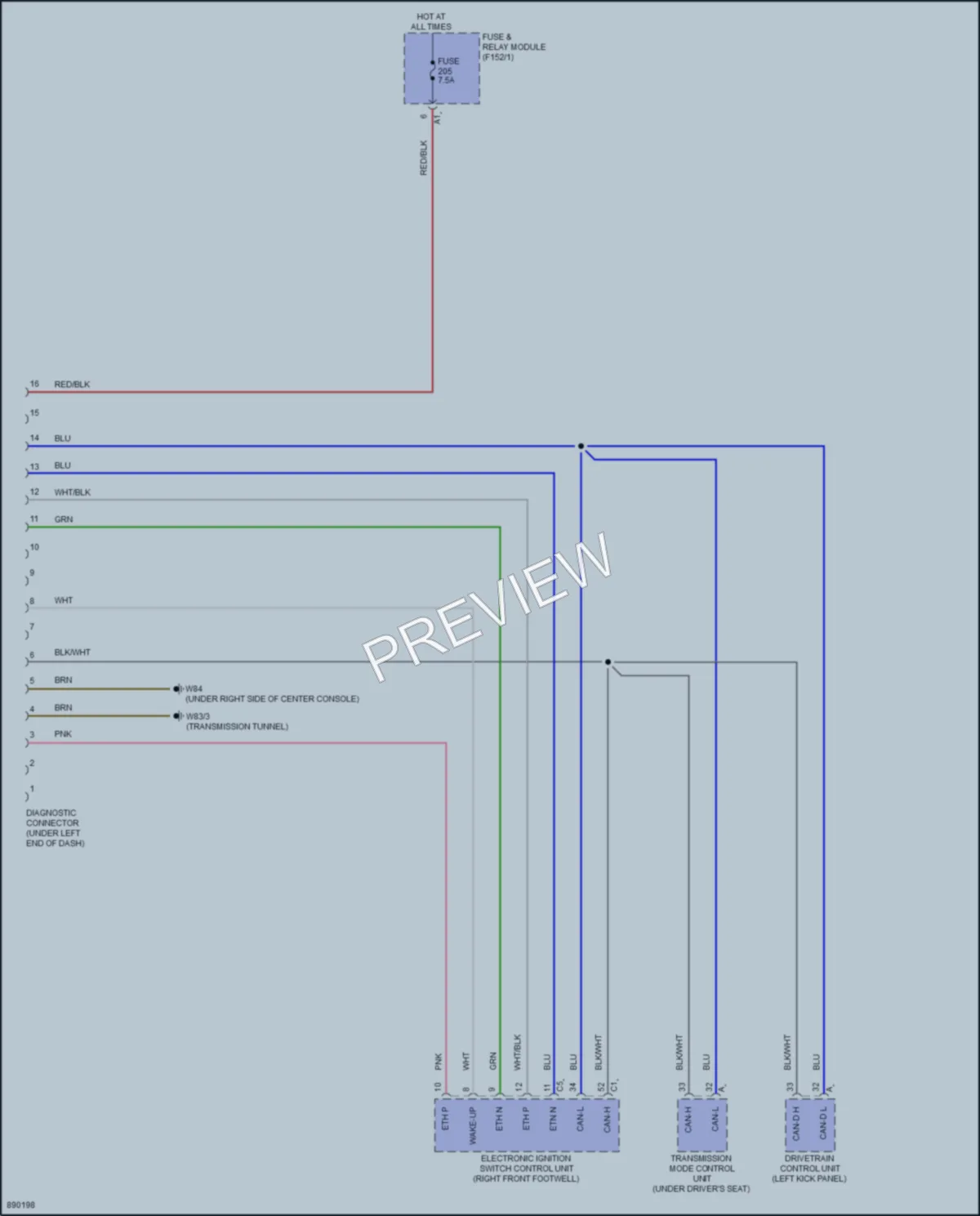2024 MercedesBenz C300 Computer Data Lines wiring diagram preview
