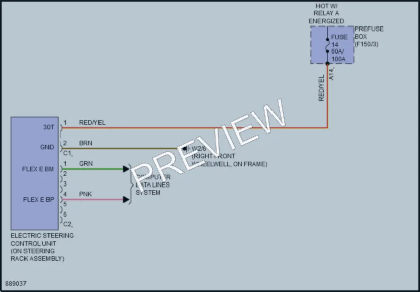 2024 MercedesBenz C300 Electronic Power Steering wiring diagram preview