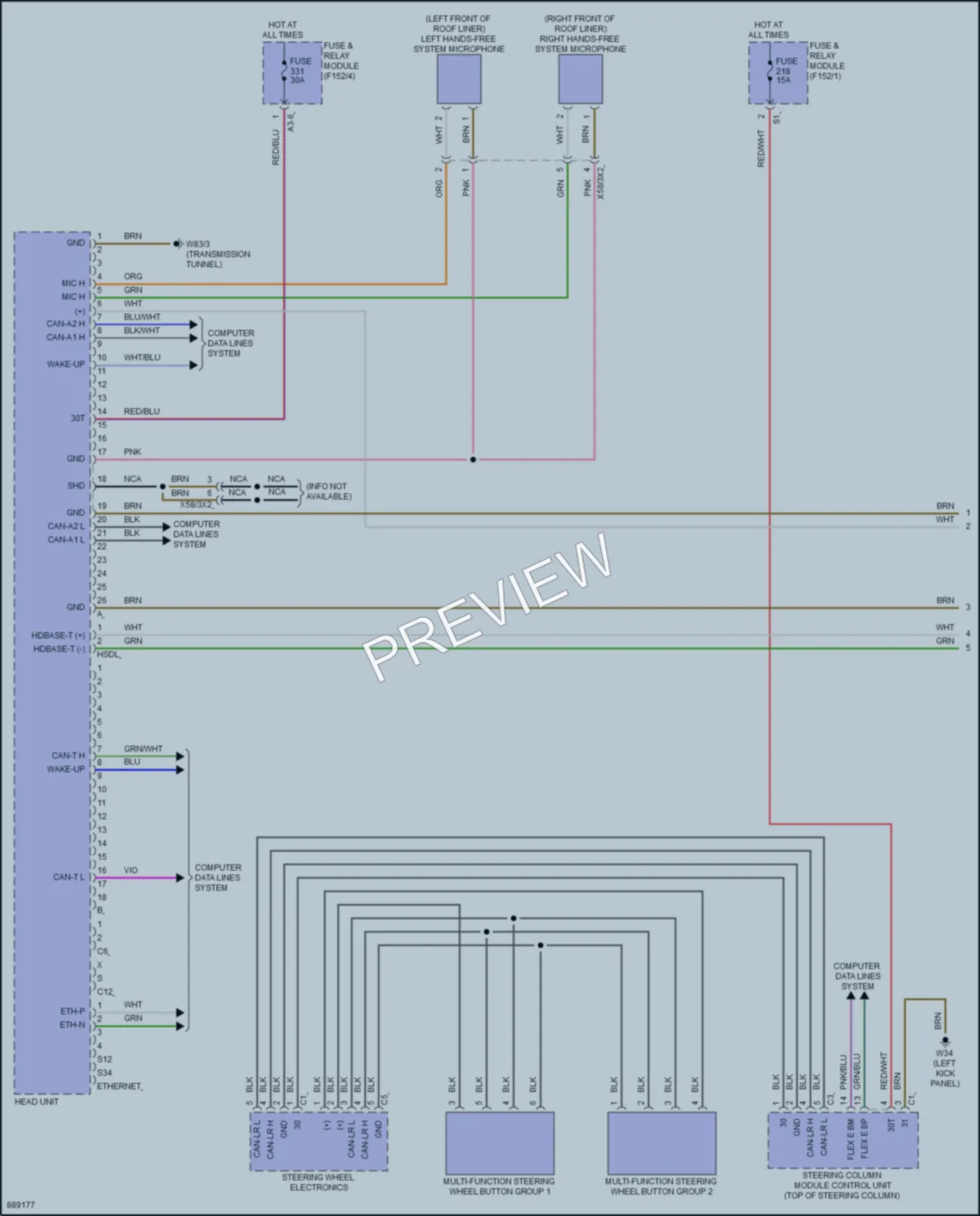 2024 MercedesBenz C300 Radio wiring diagram preview
