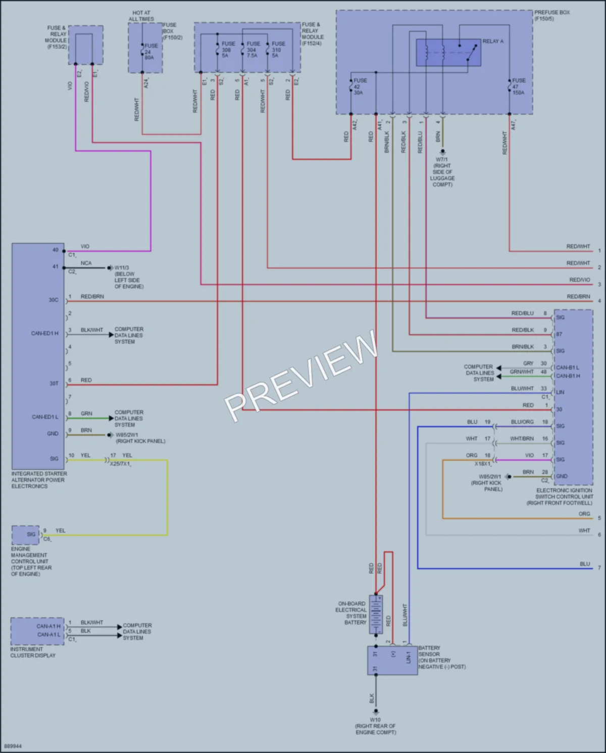 2024 MercedesBenz C300 Starting Charging wiring diagram preview