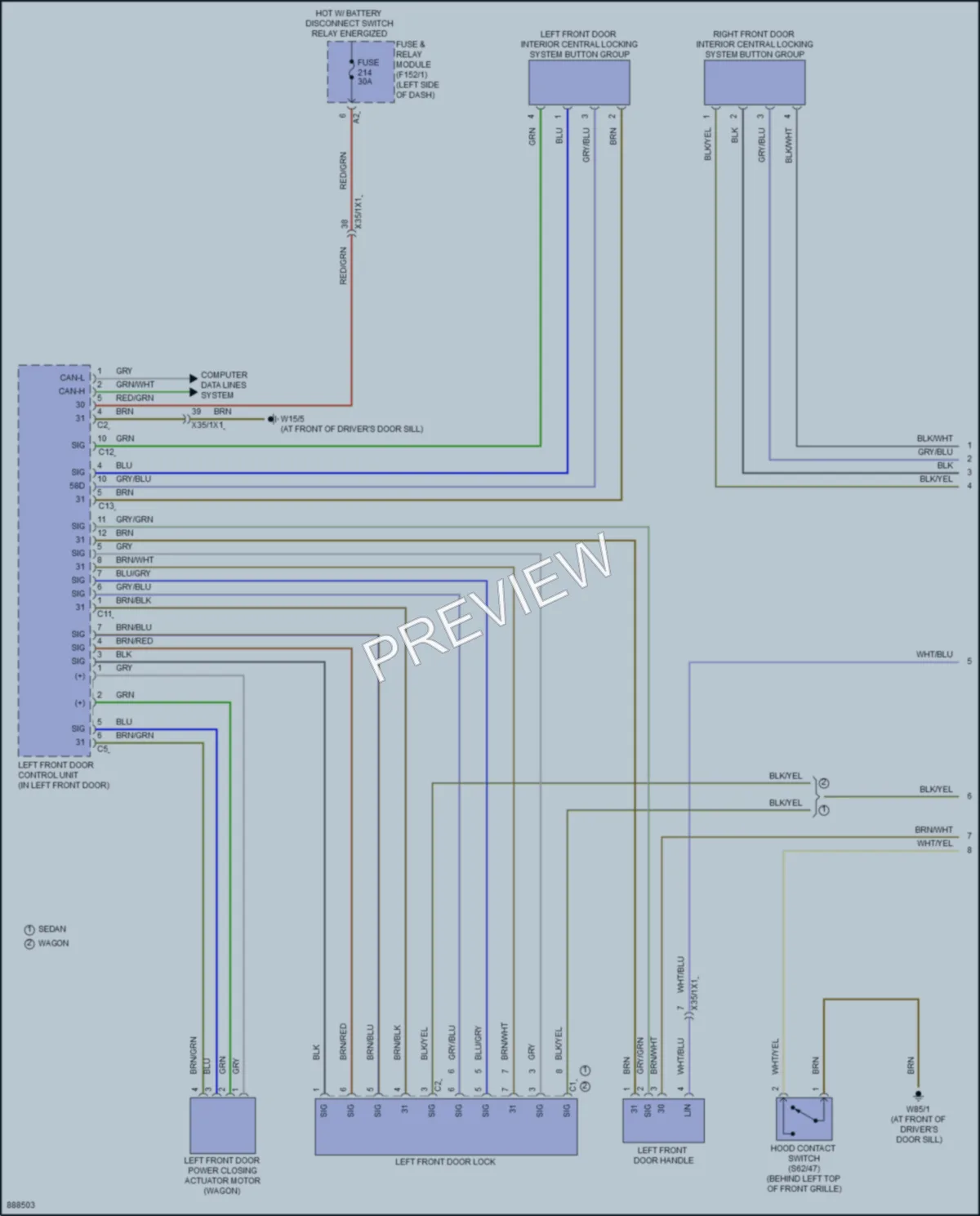 2024 MercedesBenz E350 Anti Theft wiring diagram preview