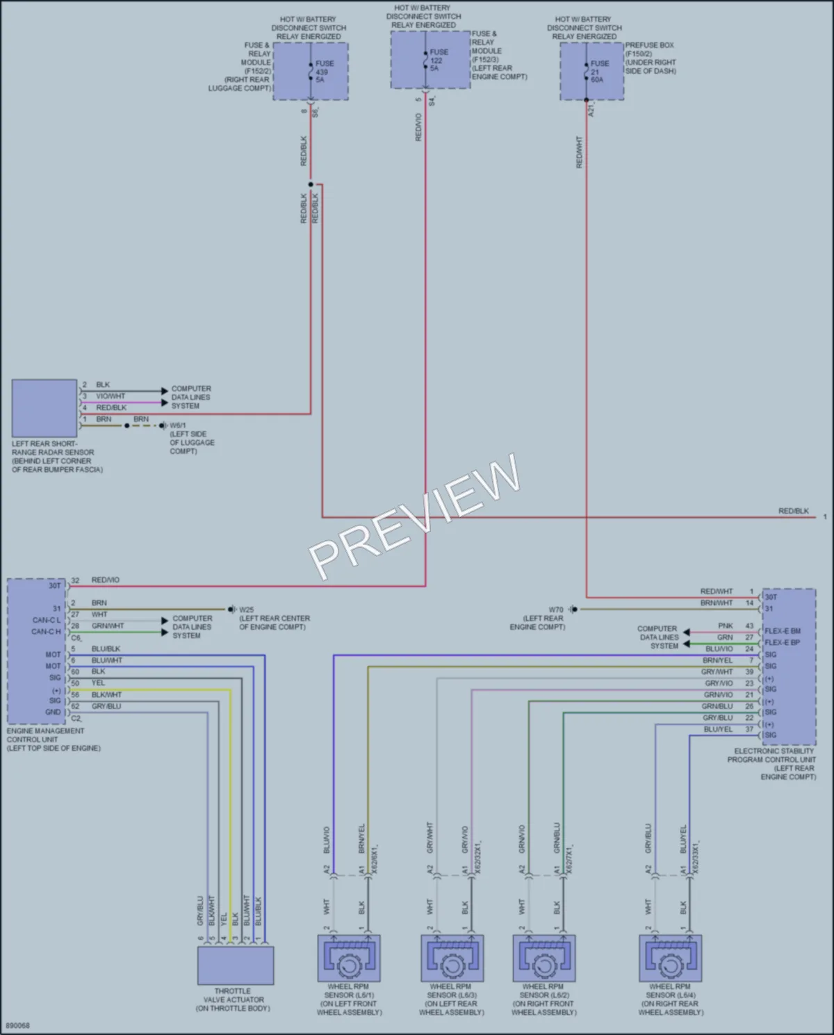 2024 MercedesBenz E350 Cruise Control wiring diagram preview