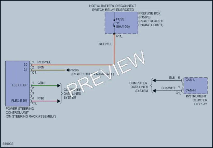 2024 MercedesBenz E350 Electronic Power Steering wiring diagram preview
