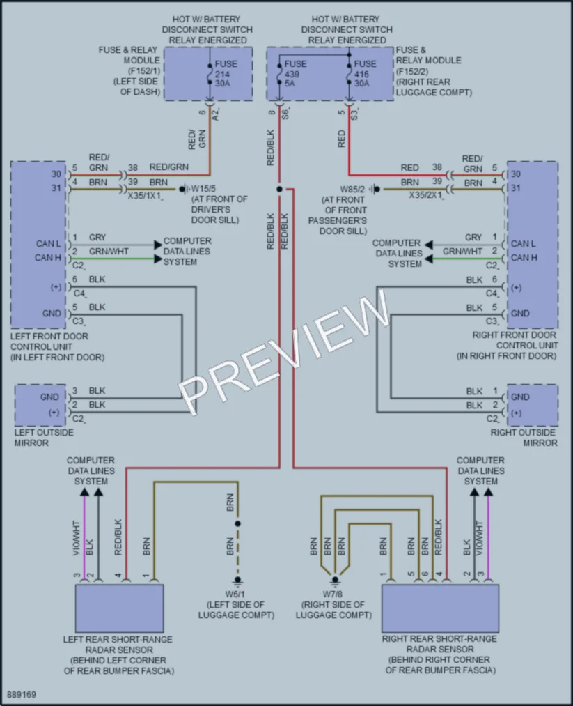 2024 MercedesBenz E350 Navigation wiring diagram preview