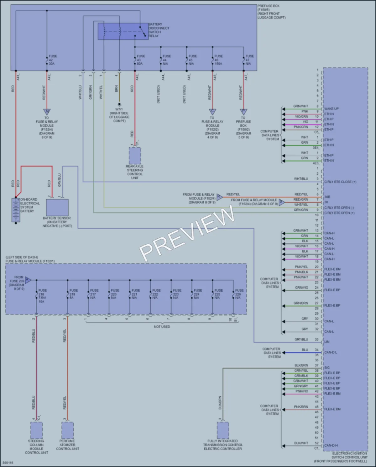 2024 MercedesBenz E350 Power Distribution wiring diagram preview