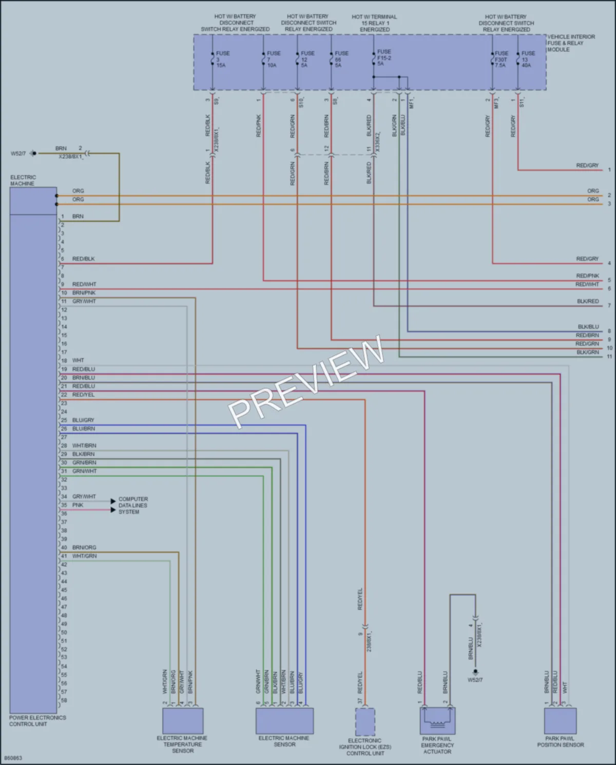 2024 MercedesBenz eSprinter Engine Performance wiring diagram preview