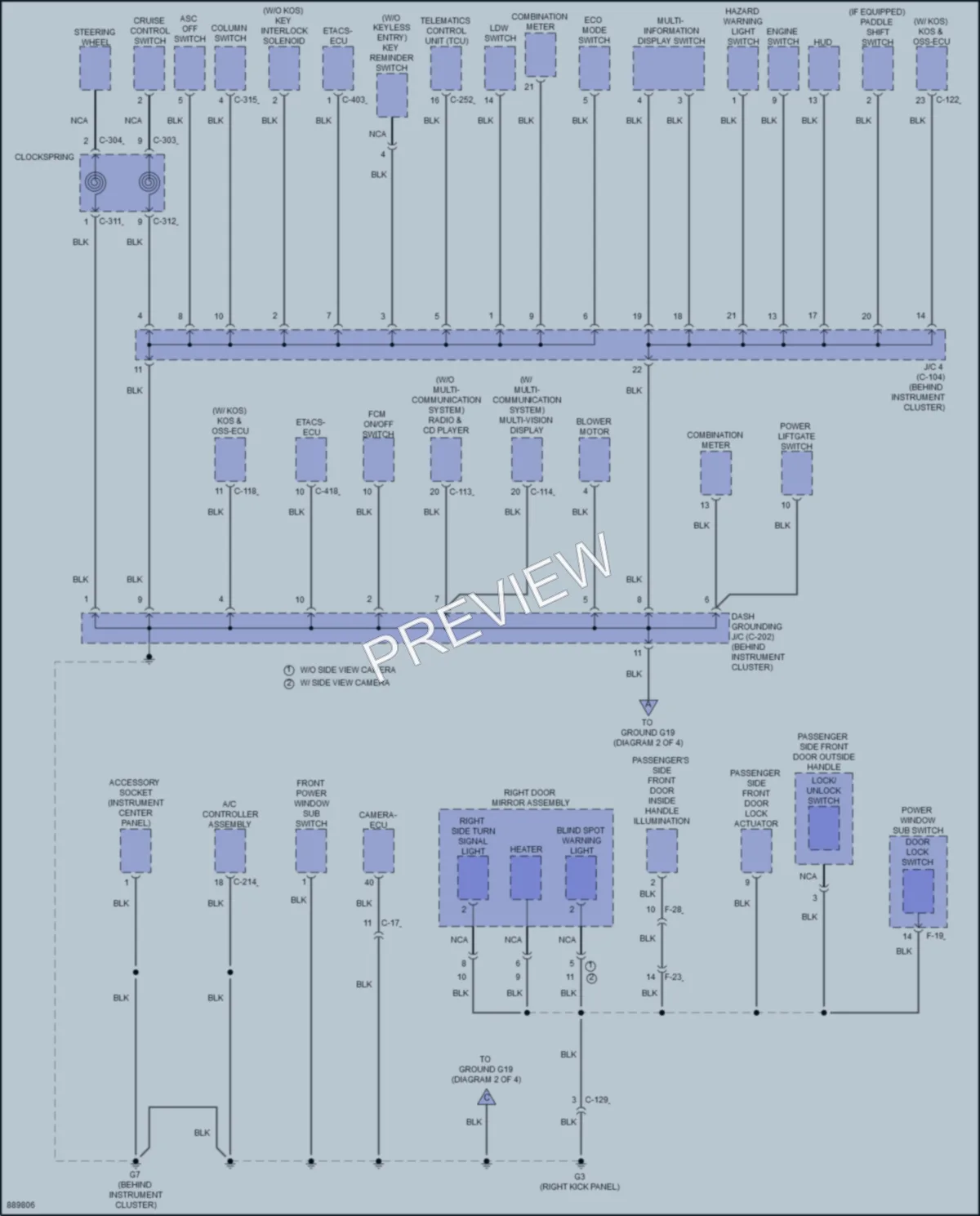 2024 Mitsubishi EclipseCross Ground Distribution wiring diagram preview