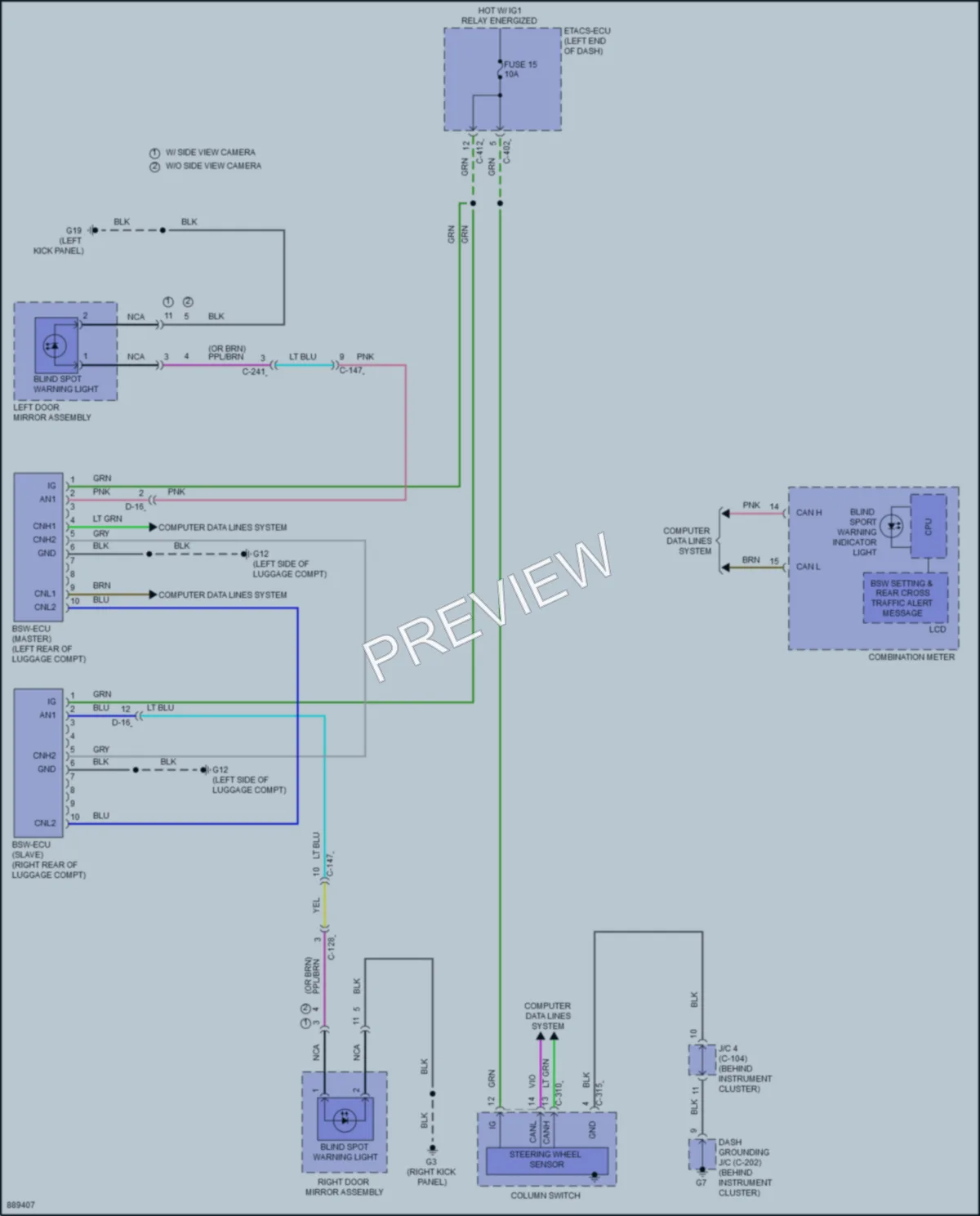 2024 Mitsubishi EclipseCross Navigation wiring diagram preview