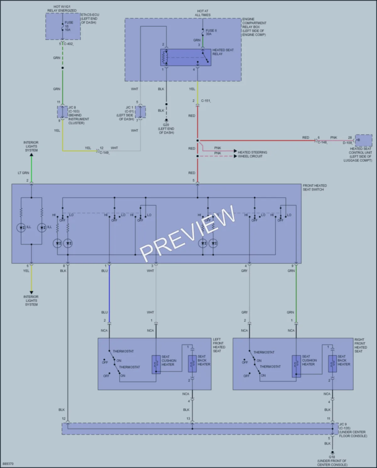 2024 Mitsubishi EclipseCross Power Seats wiring diagram preview