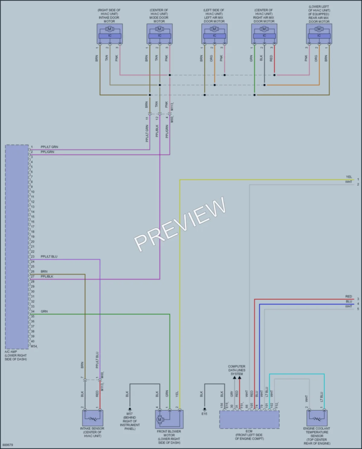 2024 Mitsubishi Outlander Air Conditioning wiring diagram preview