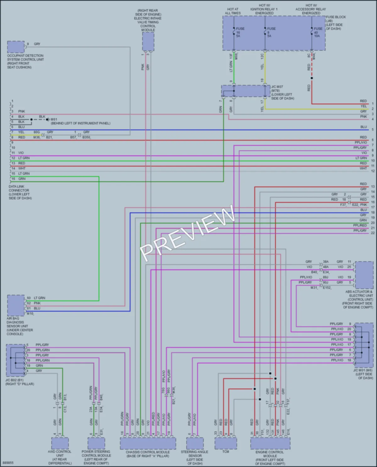 2024 Mitsubishi Outlander Computer Data Lines wiring diagram preview
