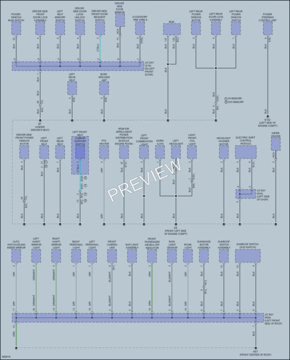 2024 Mitsubishi Outlander Ground Distribution wiring diagram preview