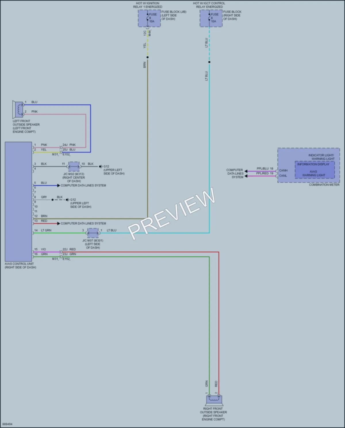 2024 Mitsubishi OutlanderPHEV Active Bodyworks wiring diagram preview