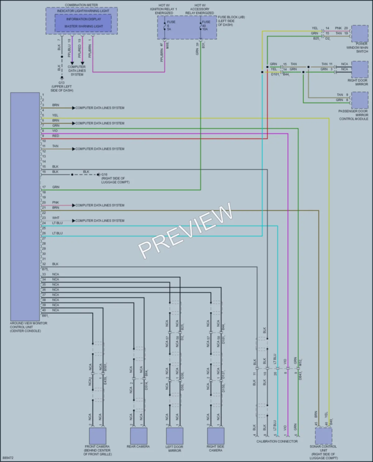 2024 Mitsubishi OutlanderPHEV Navigation wiring diagram preview