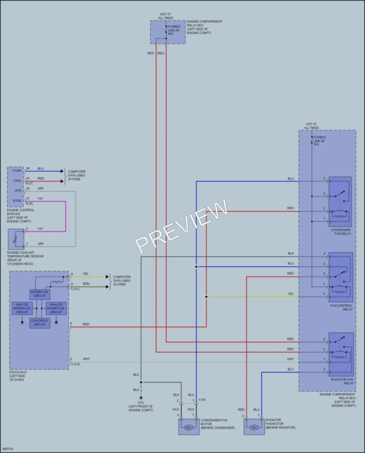 2024 Mitsubishi OutlanderSport Cooling Fan wiring diagram preview