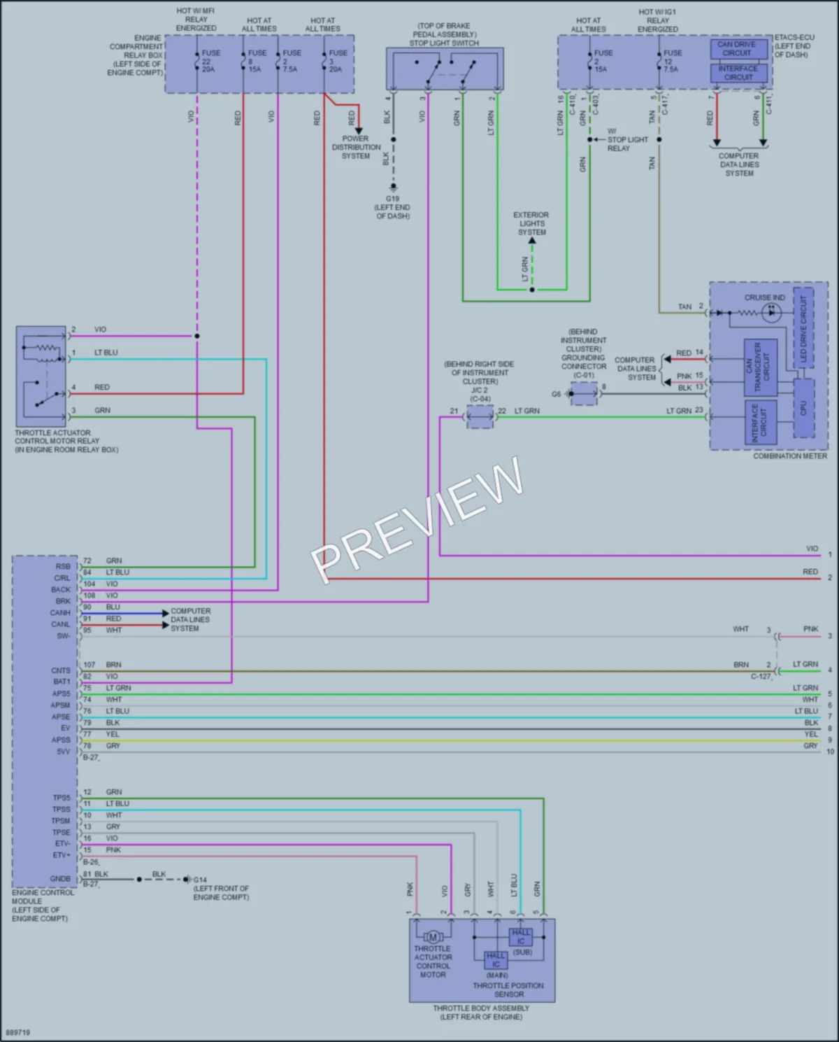 2024 Mitsubishi OutlanderSport Cruise Control wiring diagram preview