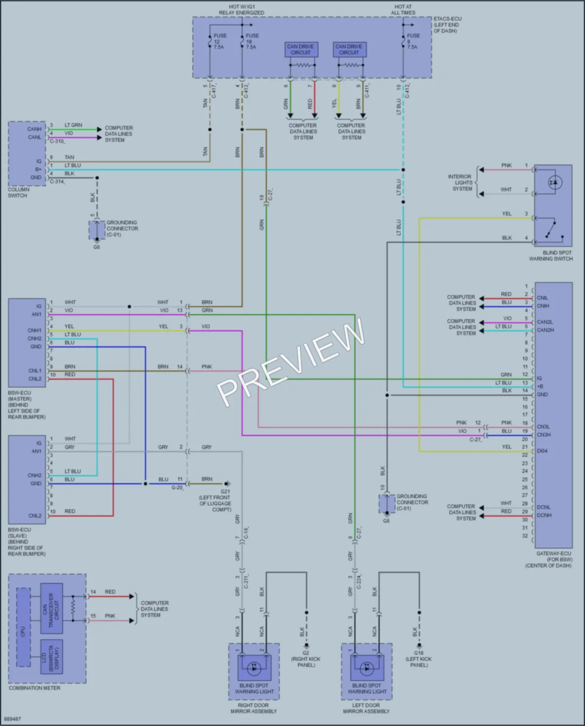 2024 Mitsubishi OutlanderSport Navigation wiring diagram preview