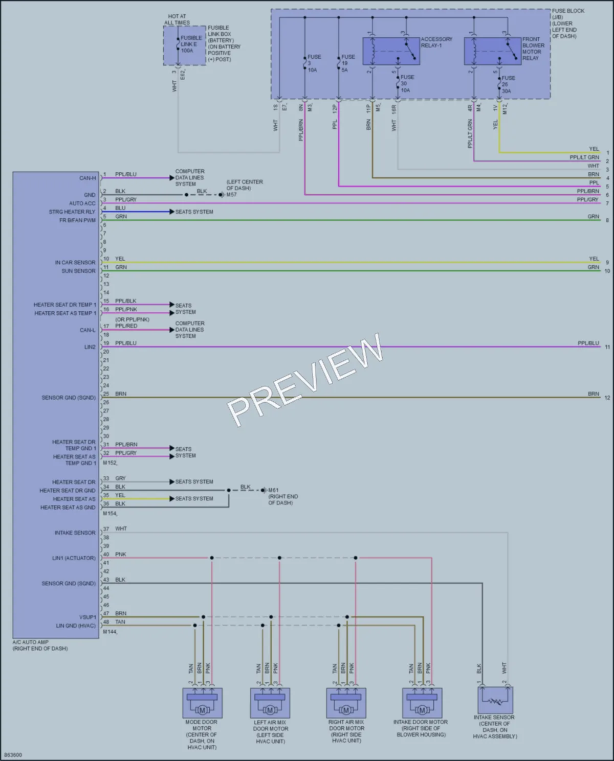 2024 Nissan Altima Air Conditioning wiring diagram preview