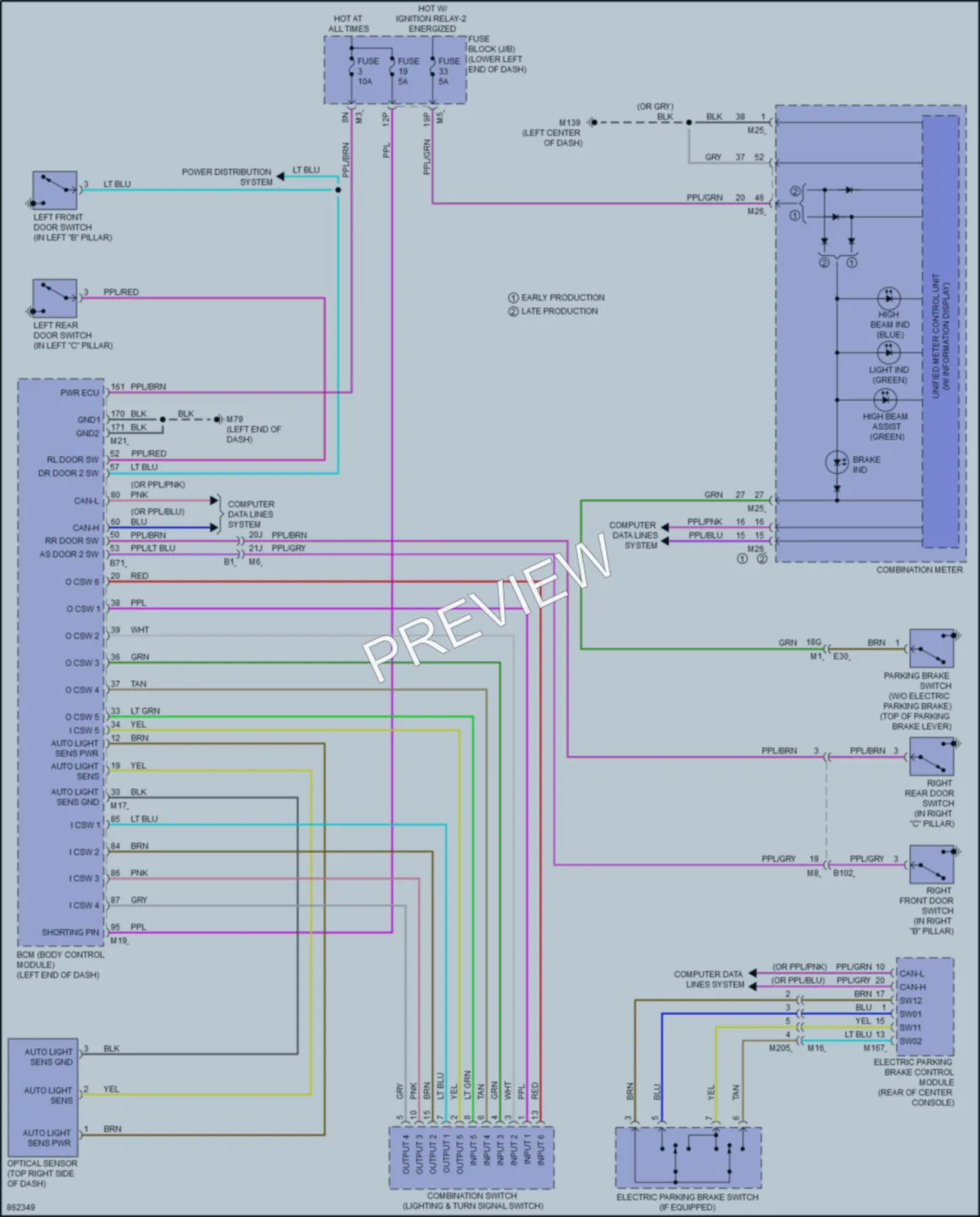 2024 Nissan Altima Headlights wiring diagram preview