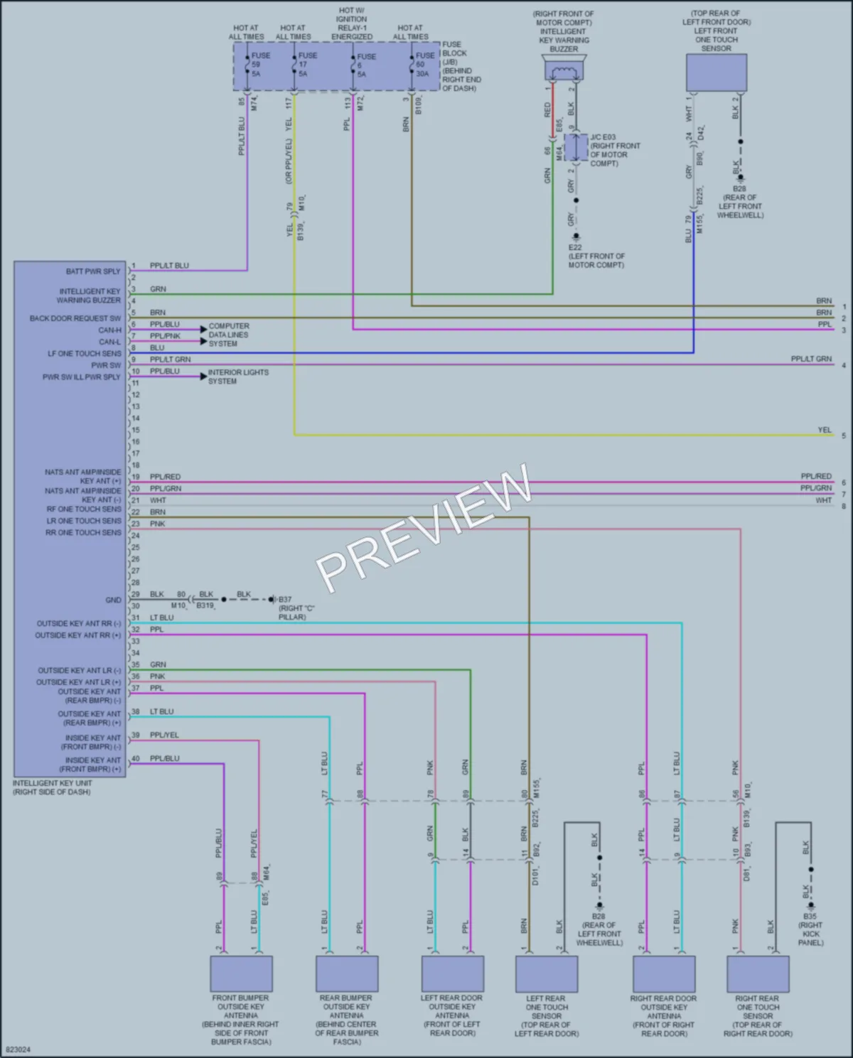 2024 Nissan Ariya Anti Theft wiring diagram preview