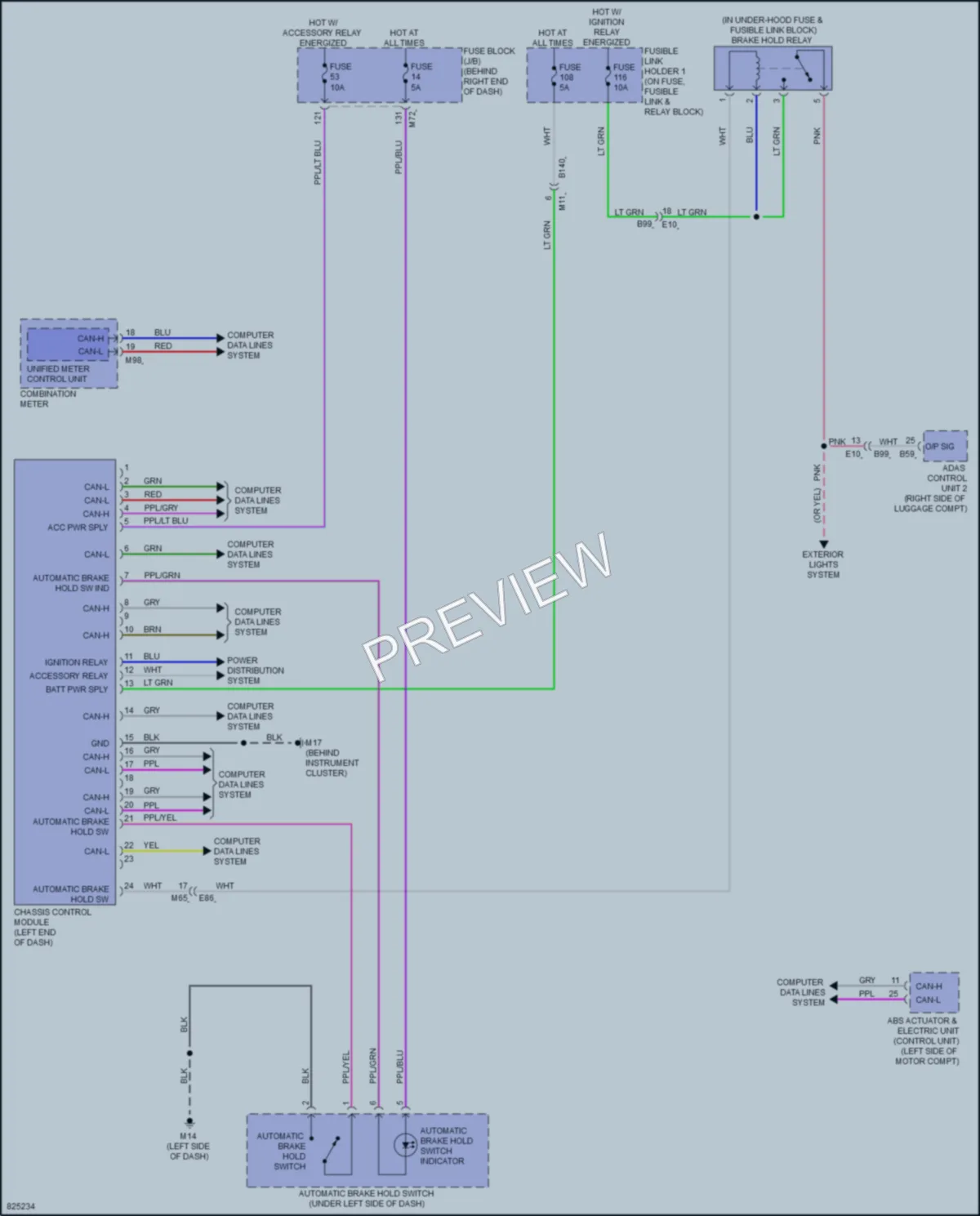 2024 Nissan Ariya Electronic Suspension wiring diagram preview