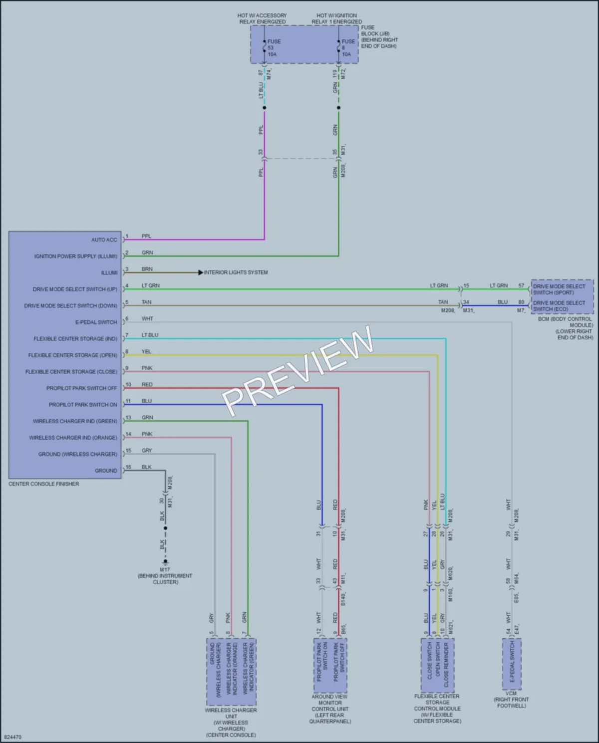 2024 Nissan Ariya Power Seats wiring diagram preview
