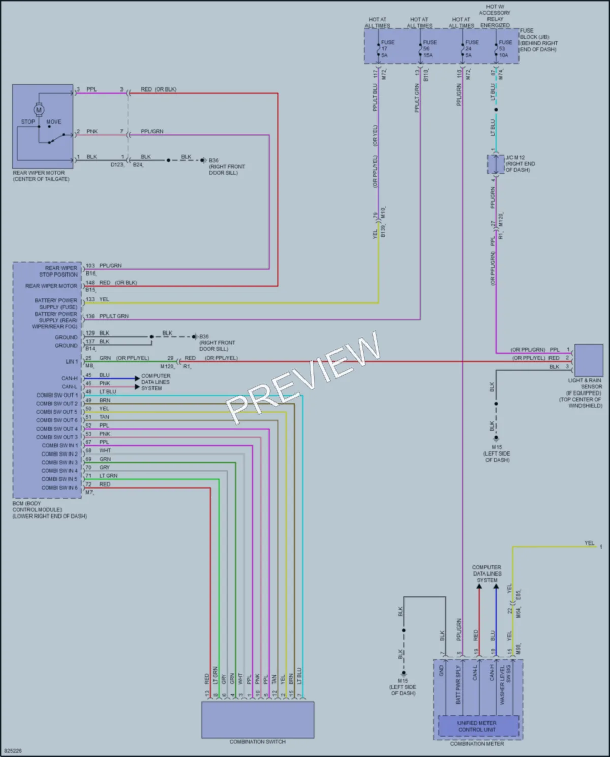 2024 Nissan Ariya Wiper Washer wiring diagram preview