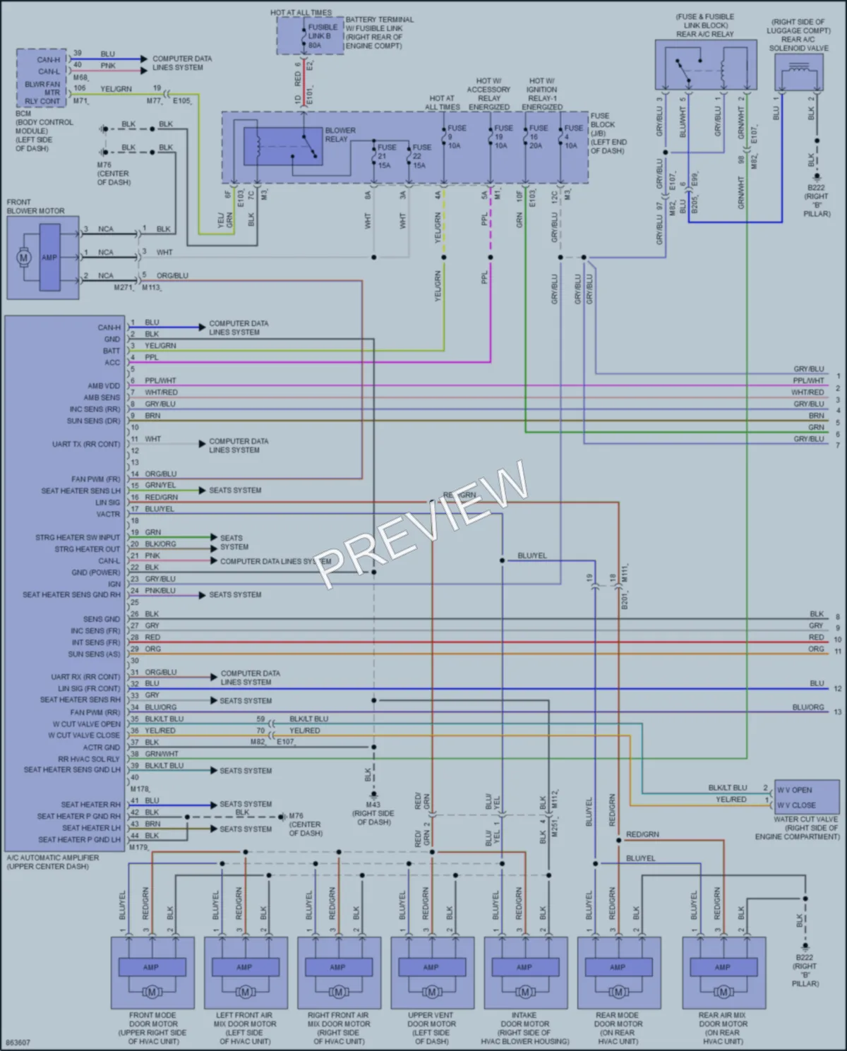 2024 Nissan Armada Air Conditioning wiring diagram preview