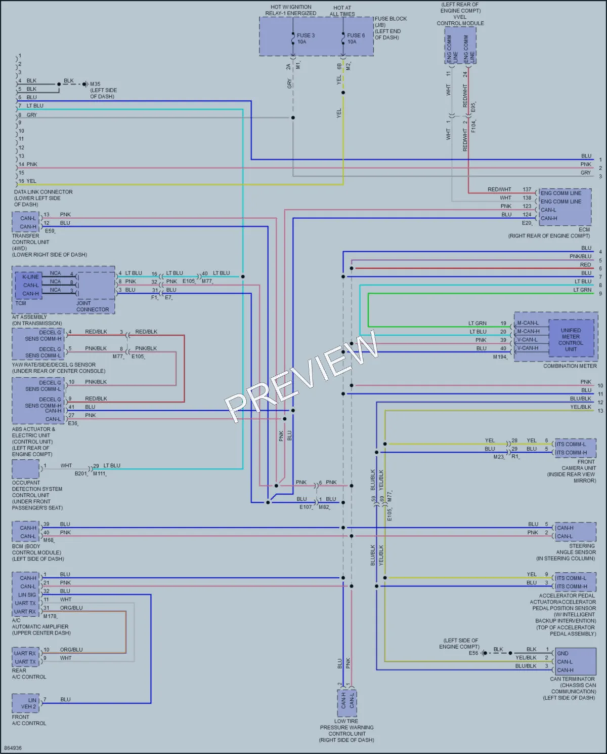 2024 Nissan Armada Computer Data Lines wiring diagram preview
