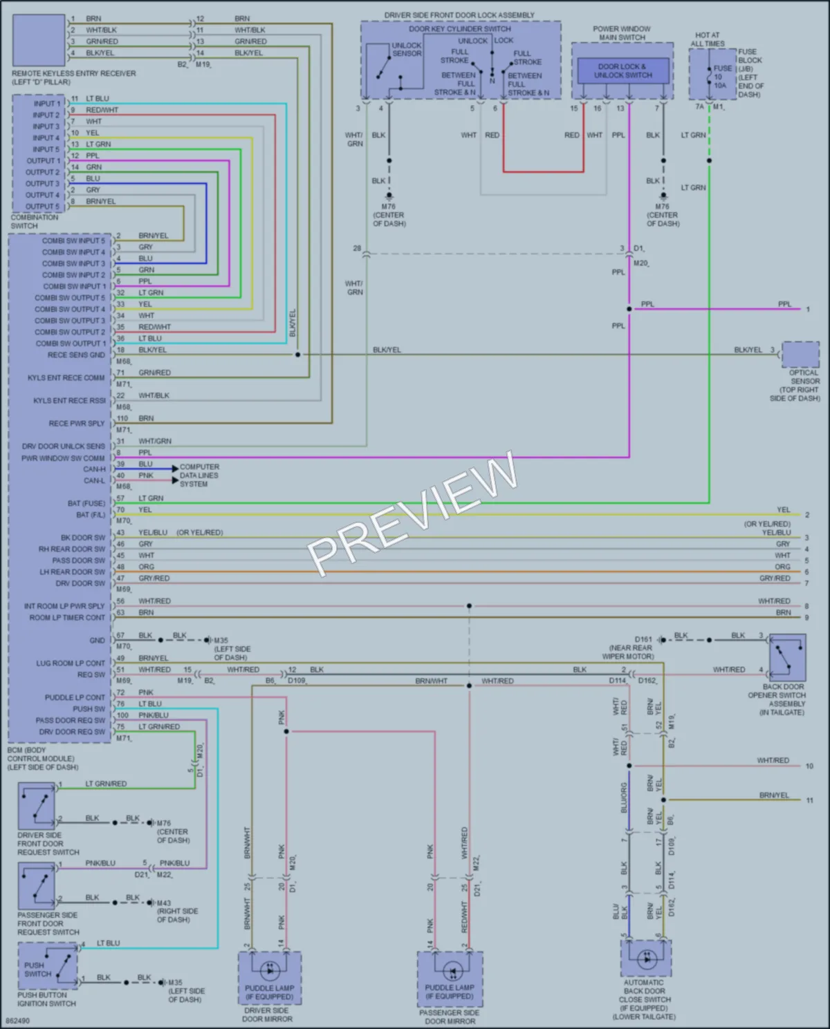 2024 Nissan Armada Interior Lights wiring diagram preview