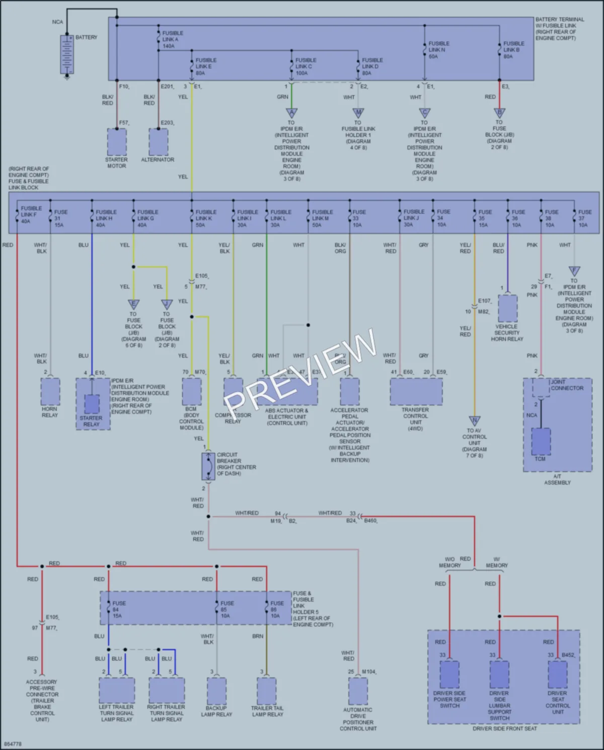 2024 Nissan Armada Power Distribution wiring diagram preview