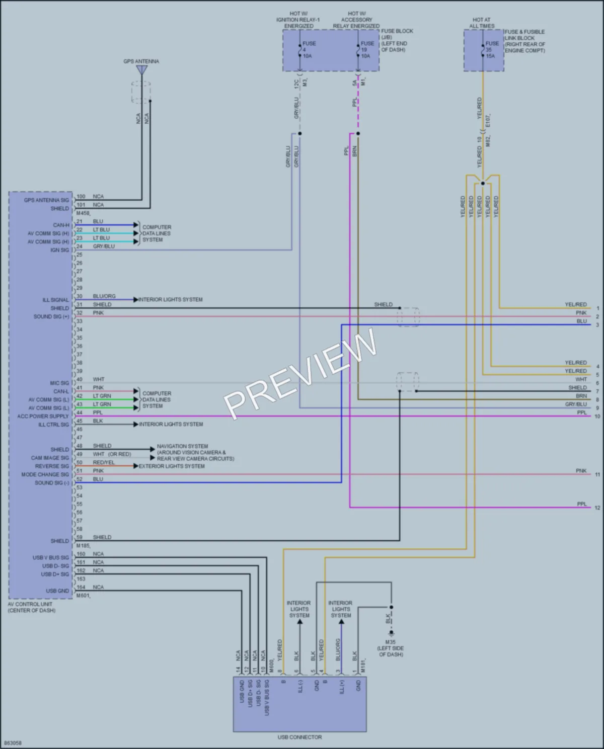 2024 Nissan Armada Radio wiring diagram preview