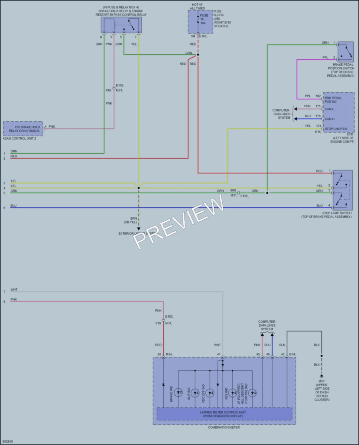 2024 Nissan Frontier Anti Lock Brakes wiring diagram preview