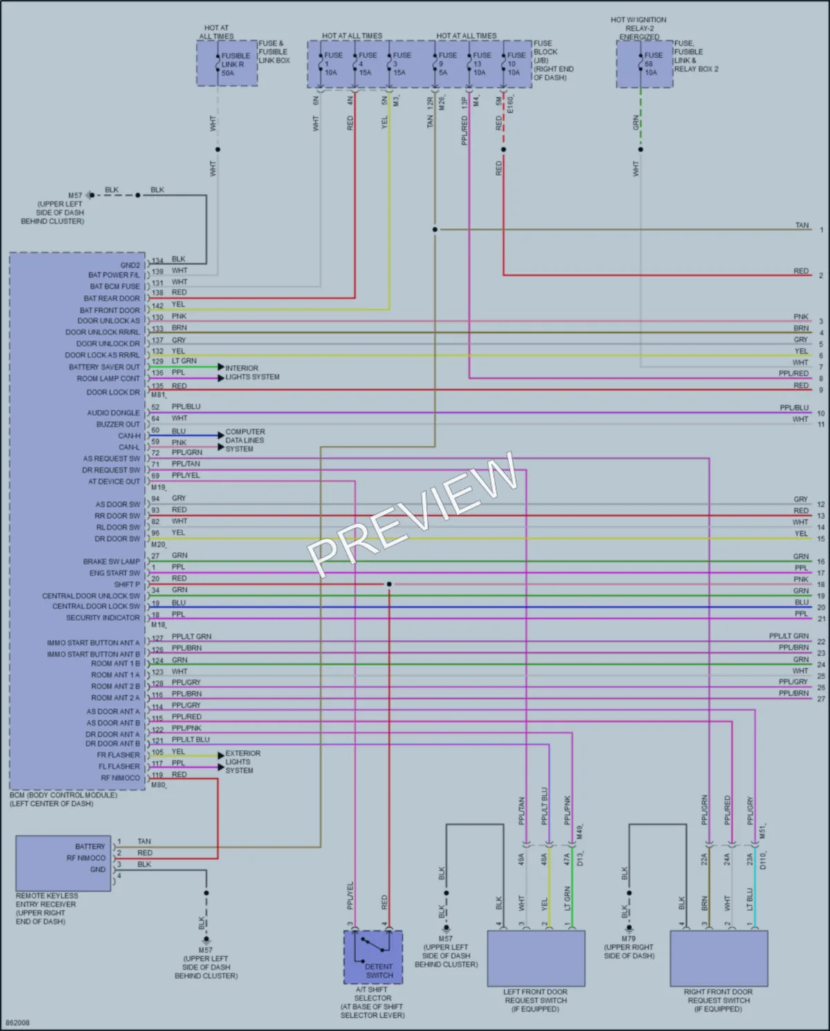 2024 Nissan Frontier Anti Theft wiring diagram preview