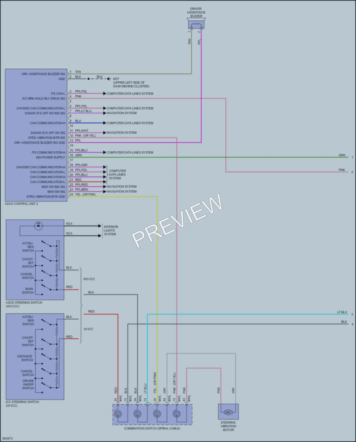 2024 Nissan Frontier Cruise Control wiring diagram preview