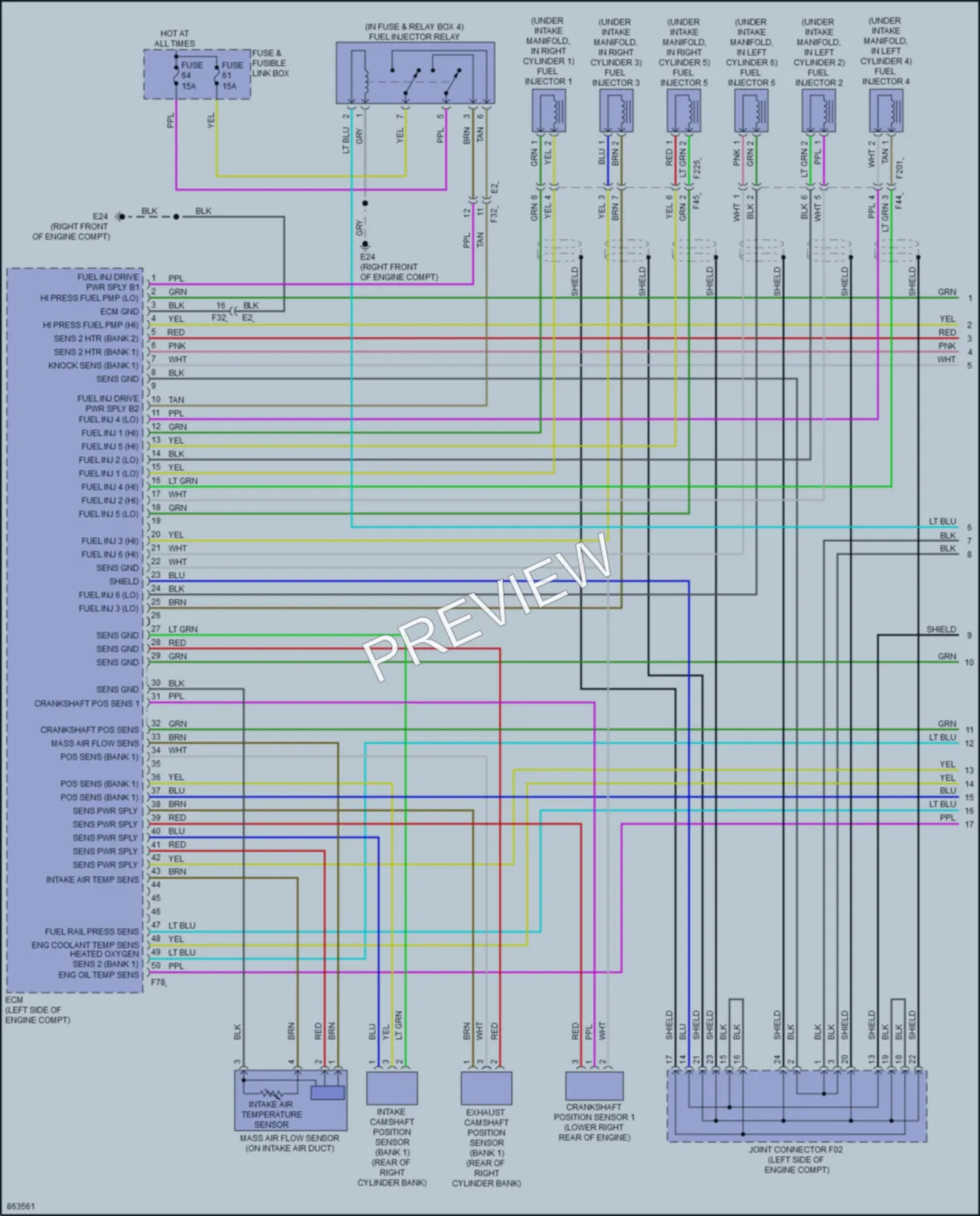 2024 Nissan Frontier Engine Performance wiring diagram preview