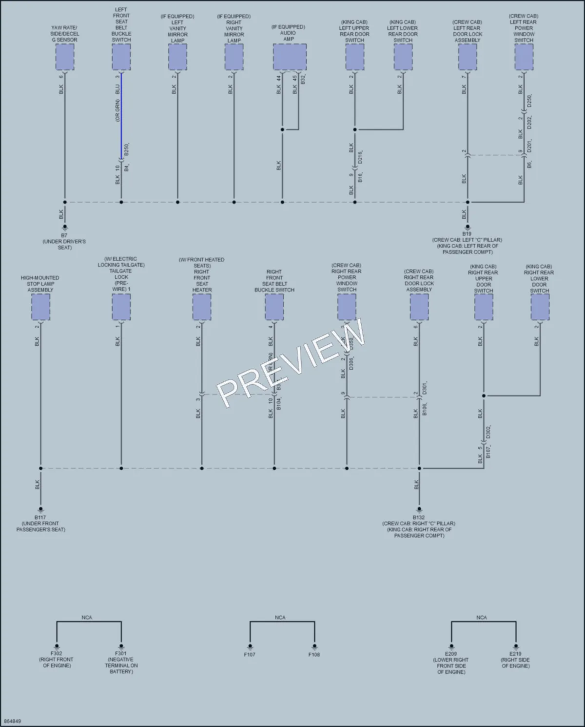 2024 Nissan Frontier Ground Distribution wiring diagram preview