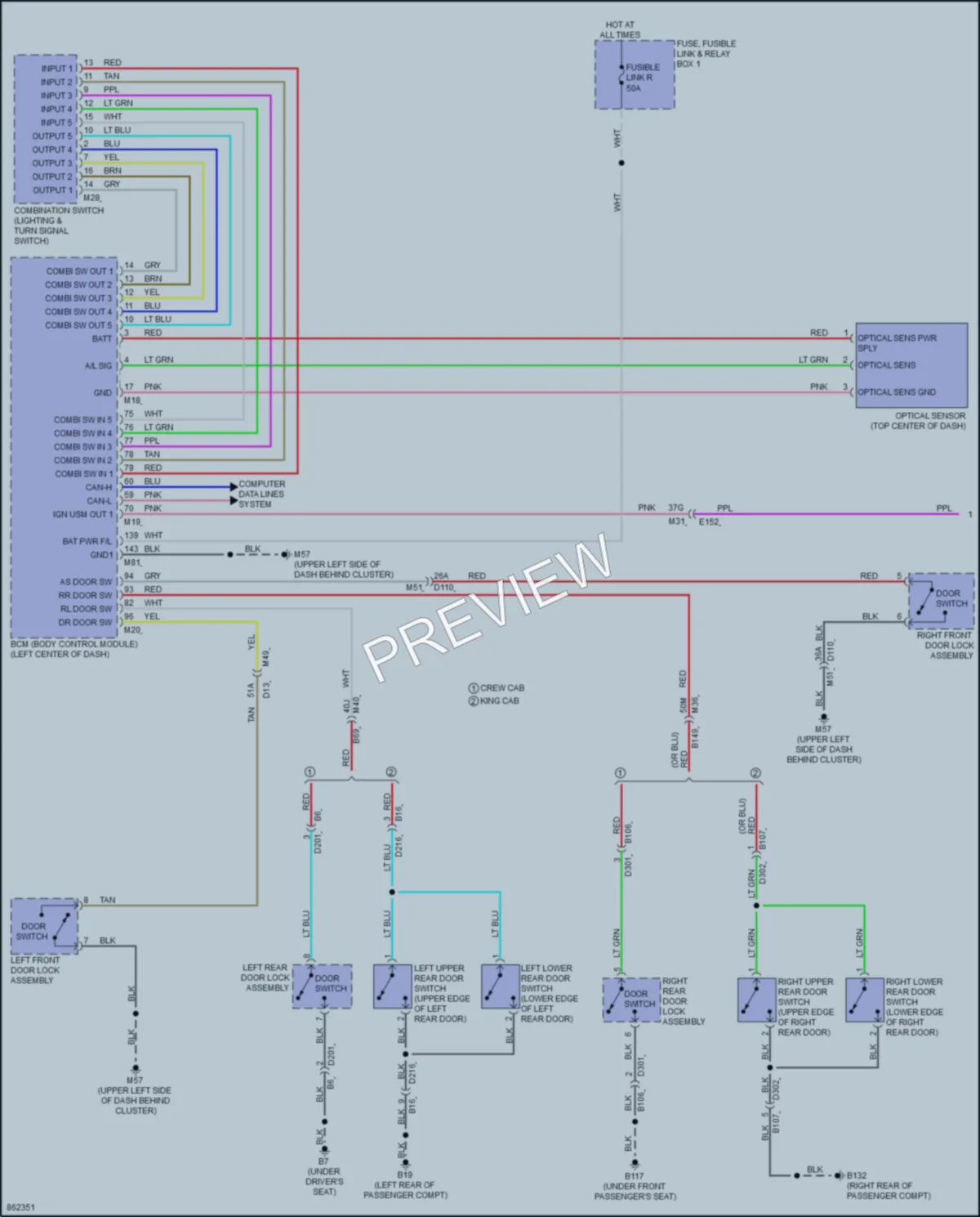 2024 Nissan Frontier Headlights wiring diagram preview