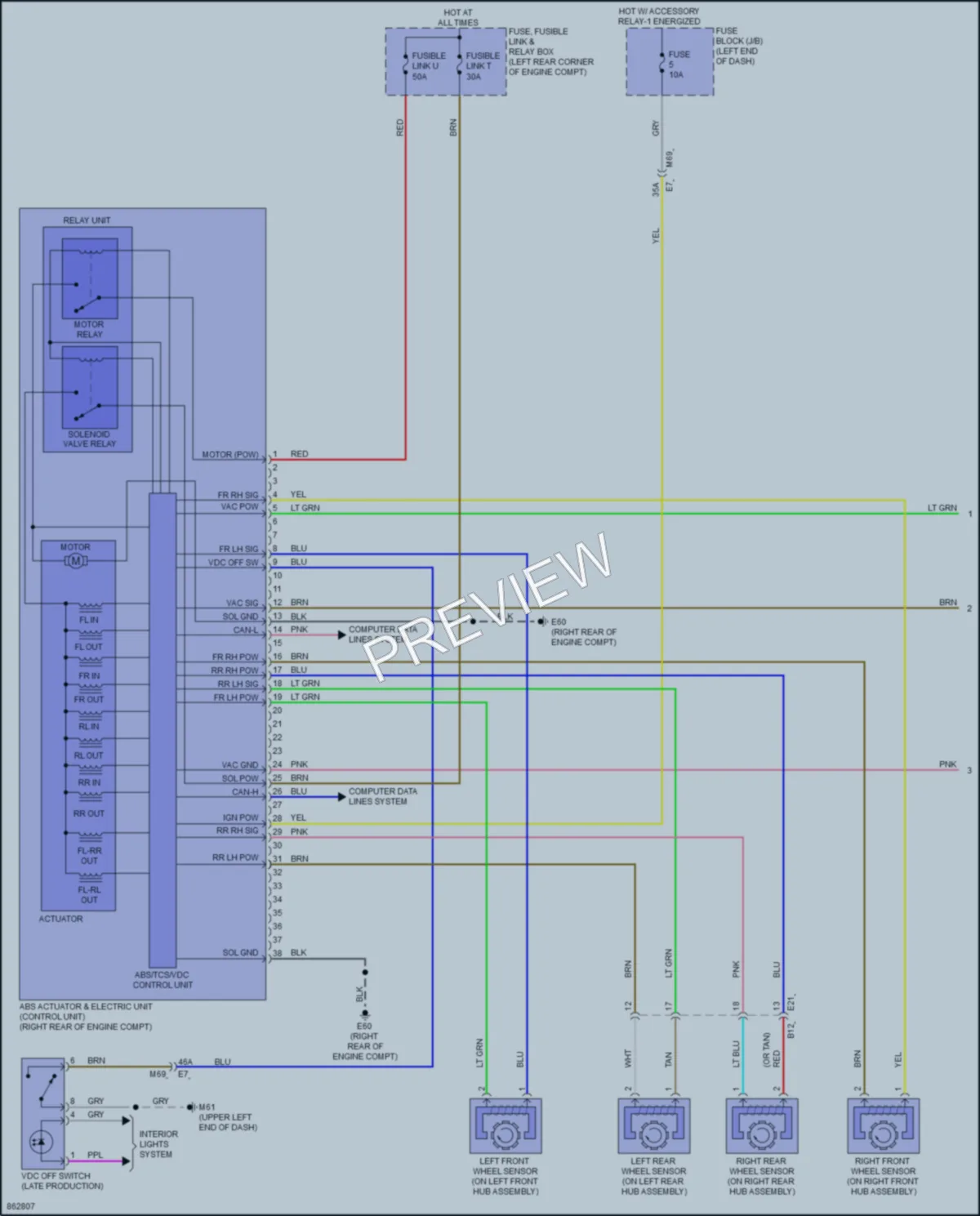 2024 Nissan Kicks Anti Lock Brakes wiring diagram preview