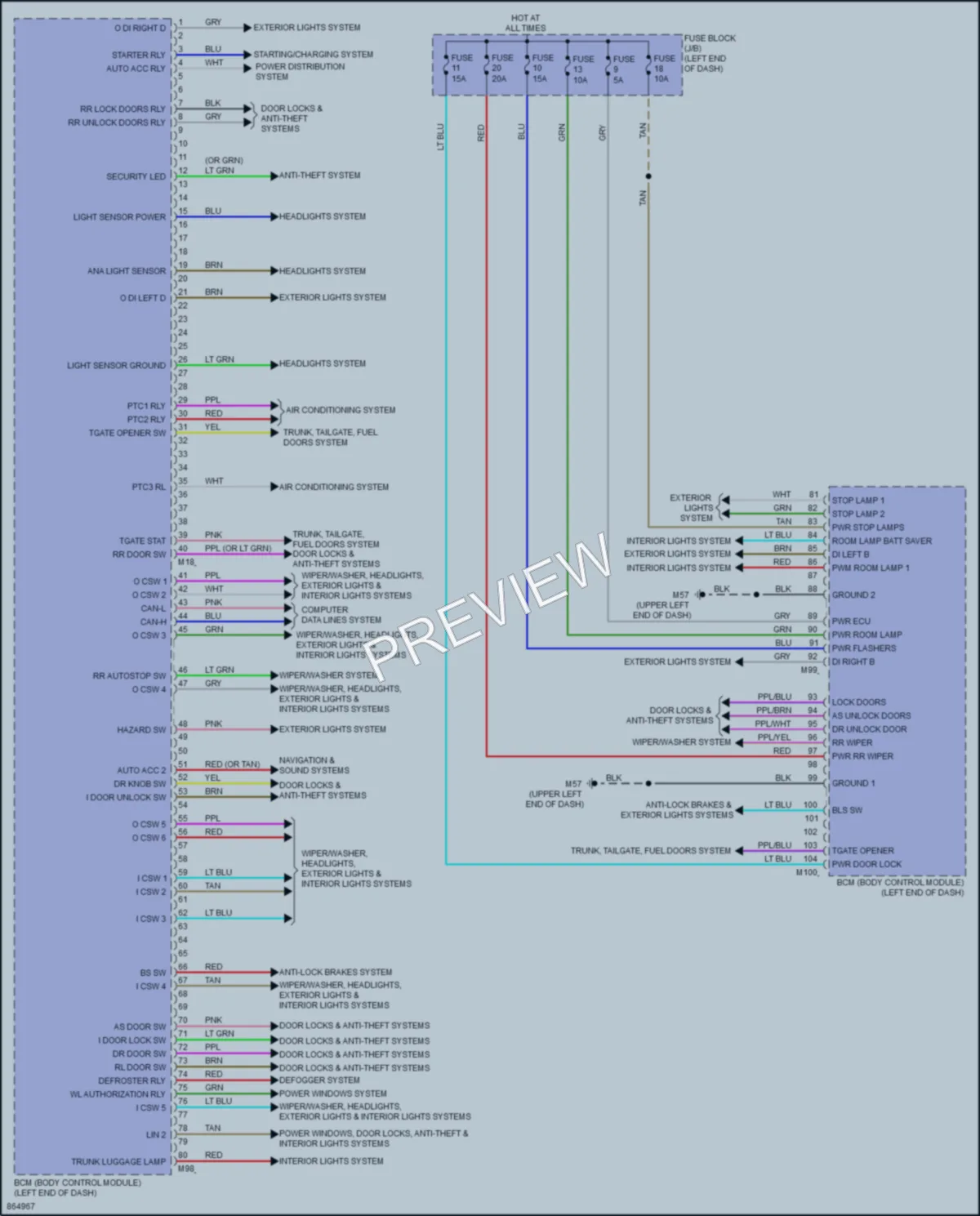 2024 Nissan Kicks Body Control Modules wiring diagram preview