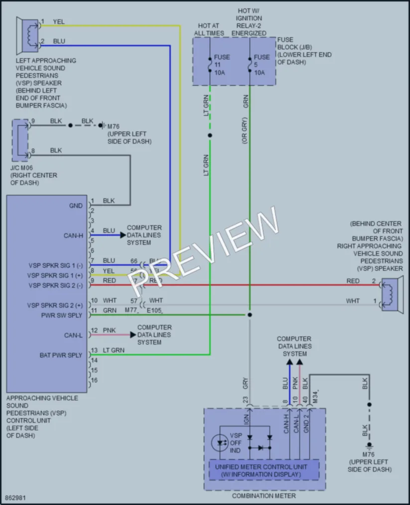 2024 Nissan LEAF Active Bodyworks wiring diagram preview