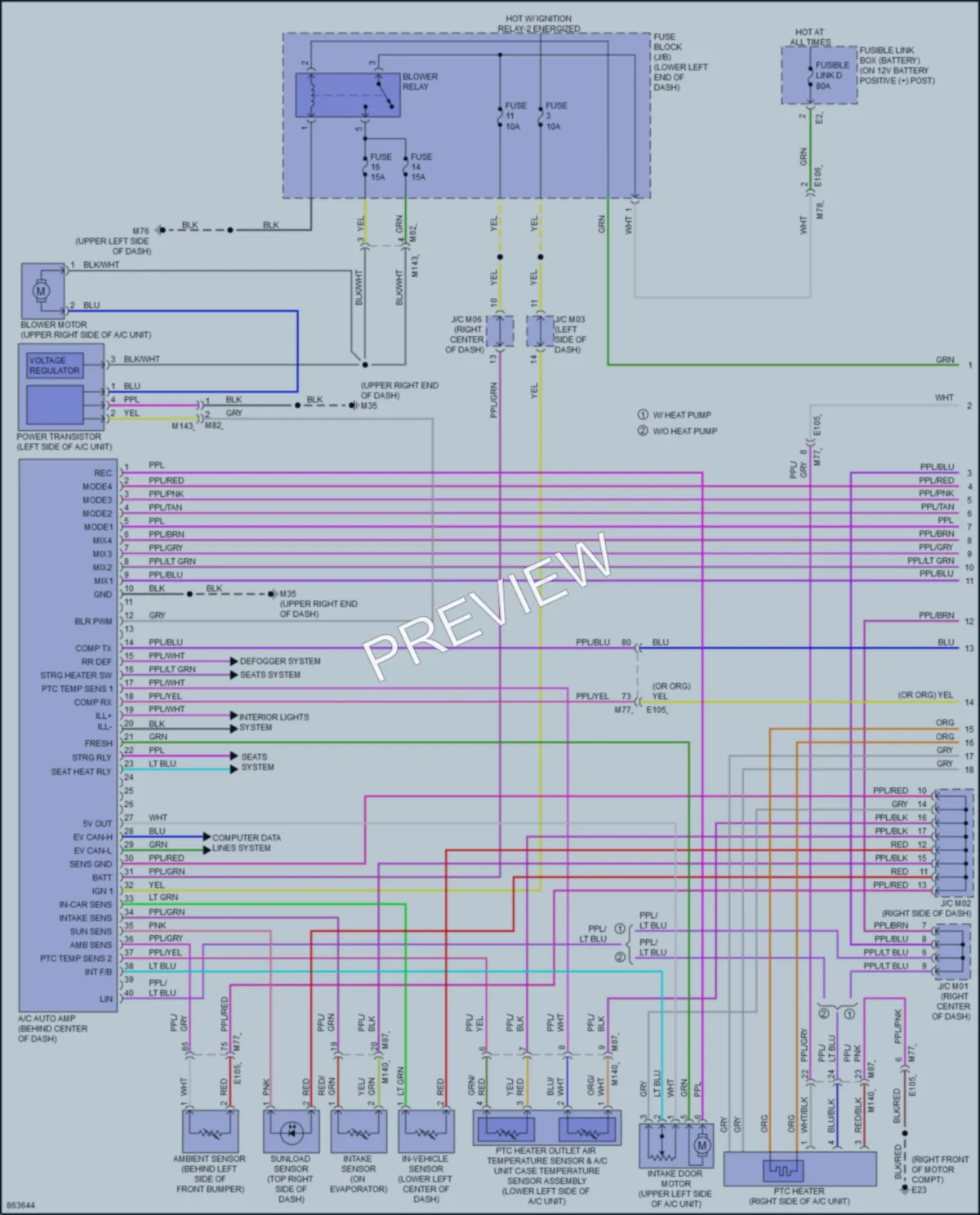 2024 Nissan LEAF Air Conditioning wiring diagram preview