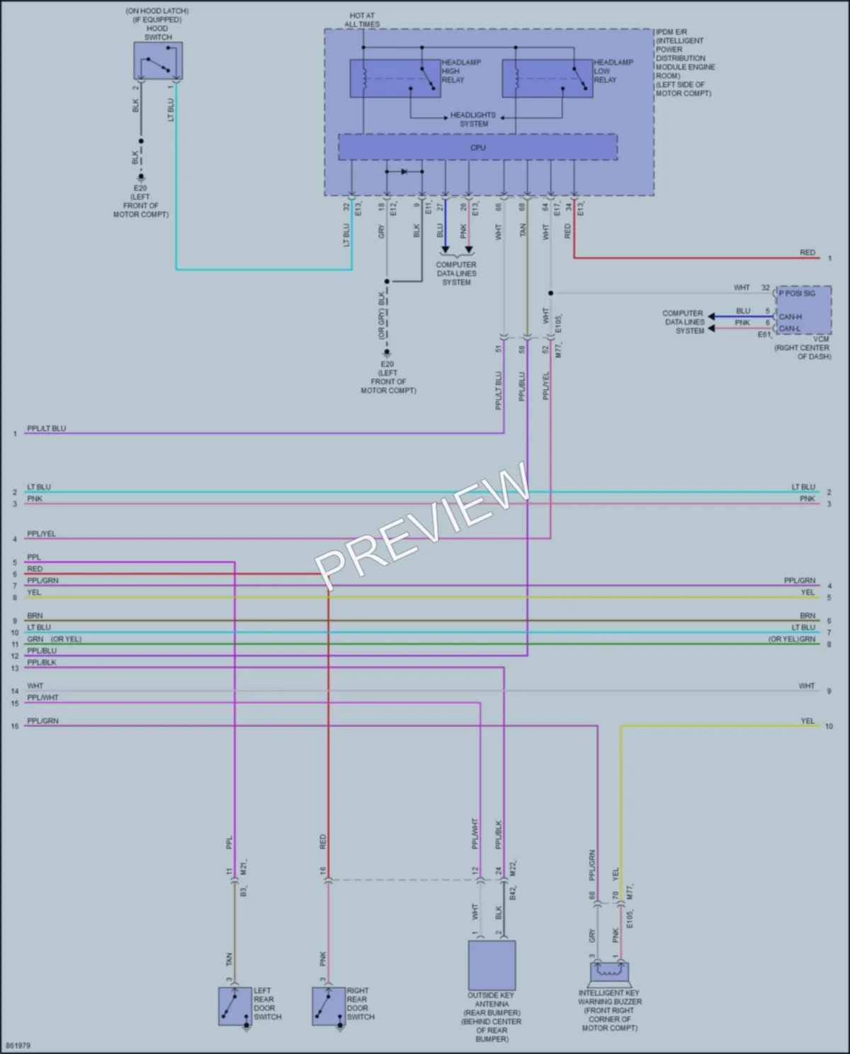 2024 Nissan LEAF Anti Theft wiring diagram preview
