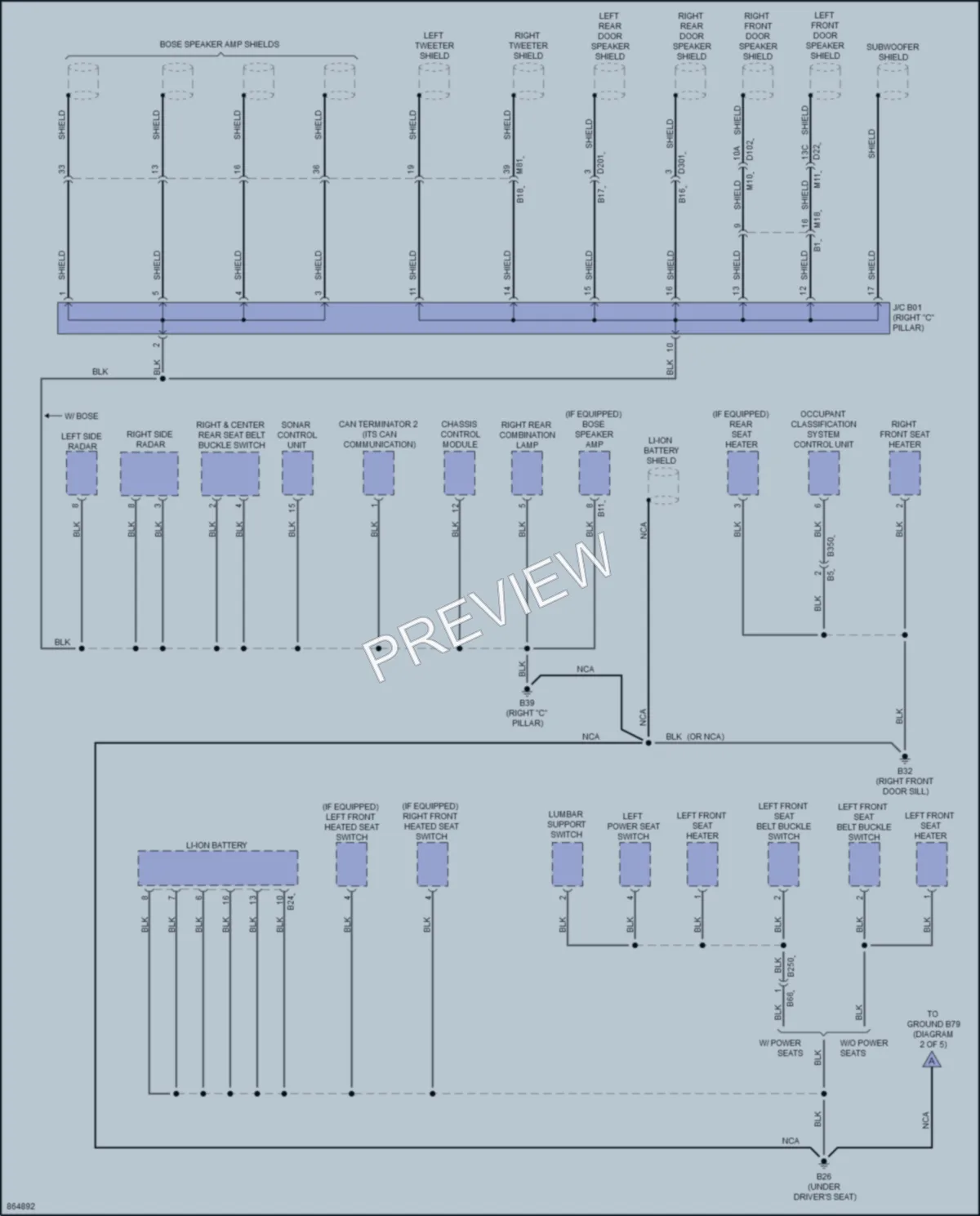 2024 Nissan LEAF Ground Distribution wiring diagram preview