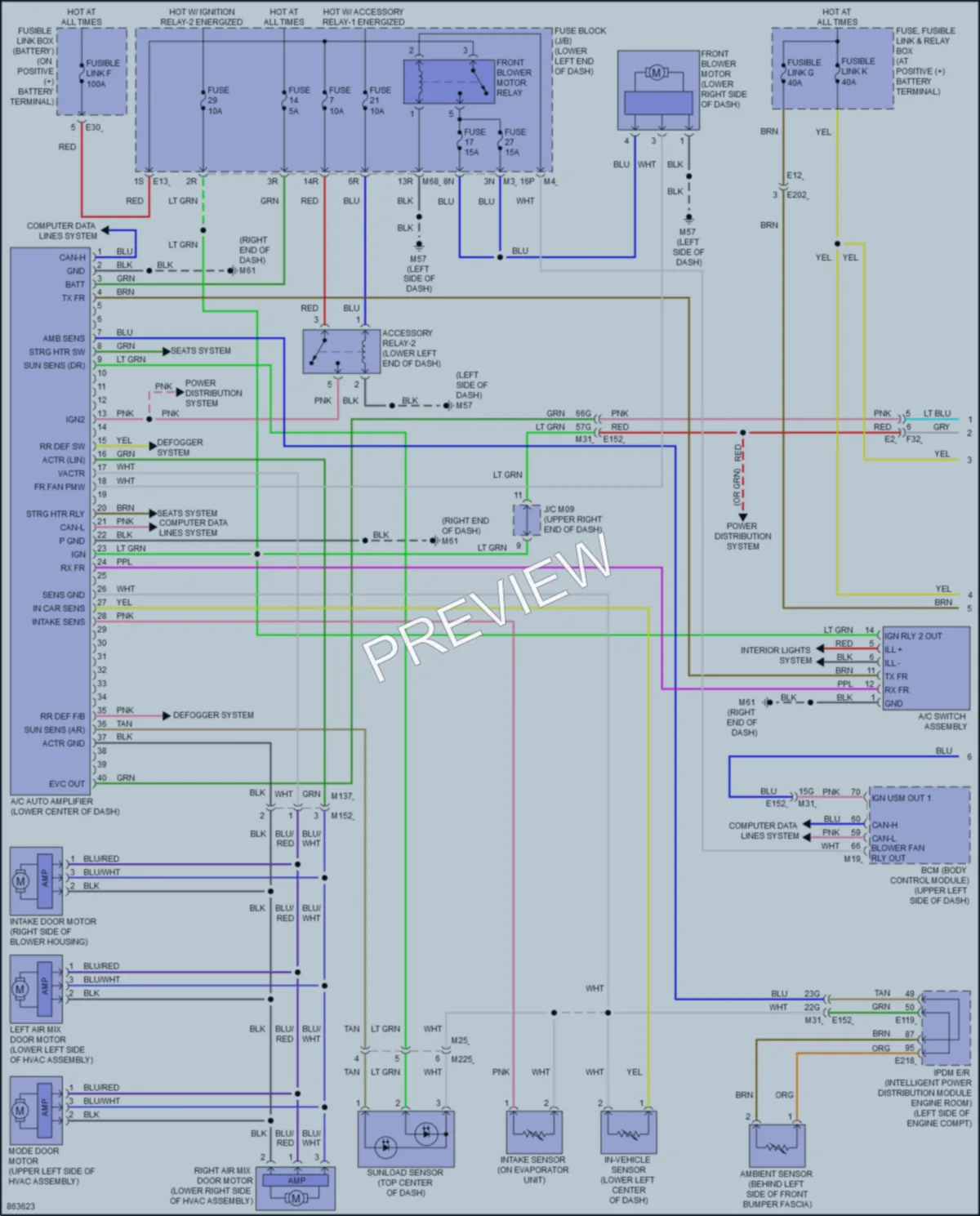 2024 Nissan Murano Air Conditioning wiring diagram preview