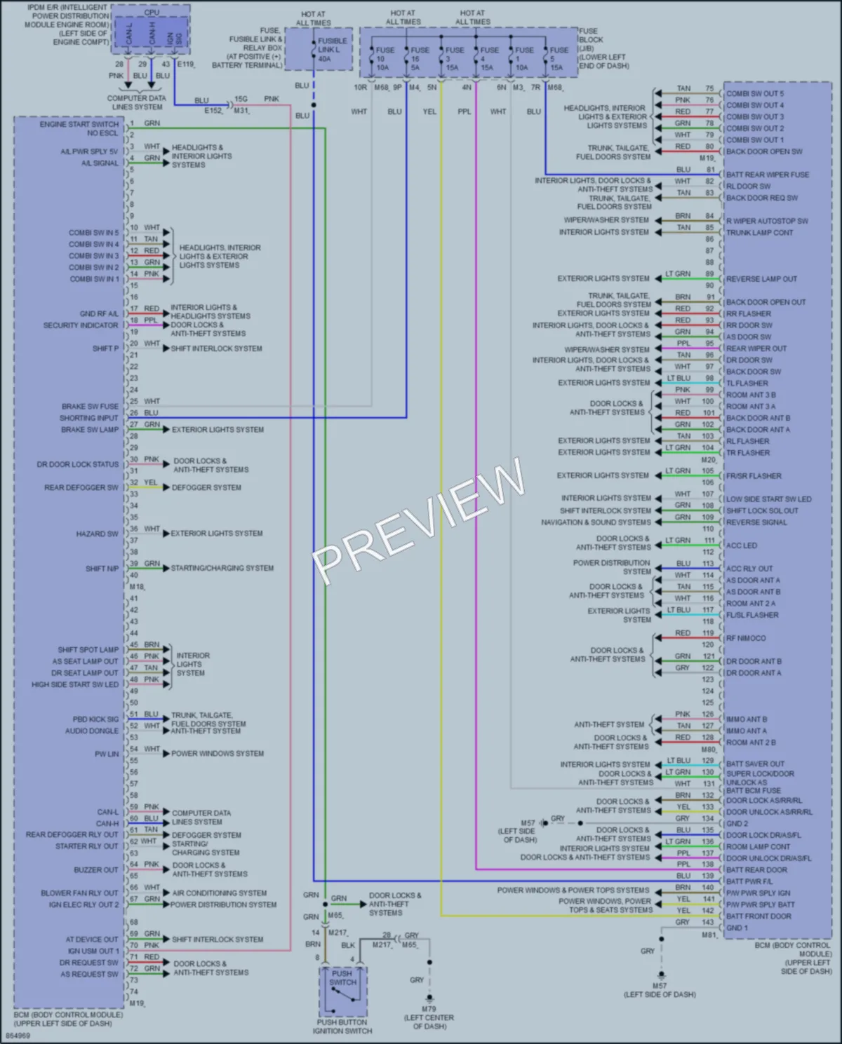 2024 Nissan Murano Body Control Modules wiring diagram preview