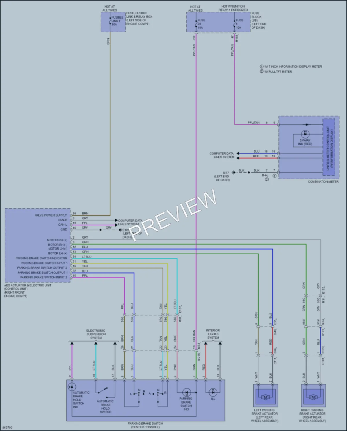 2024 Nissan Pathfinder Shift Interlock wiring diagram preview