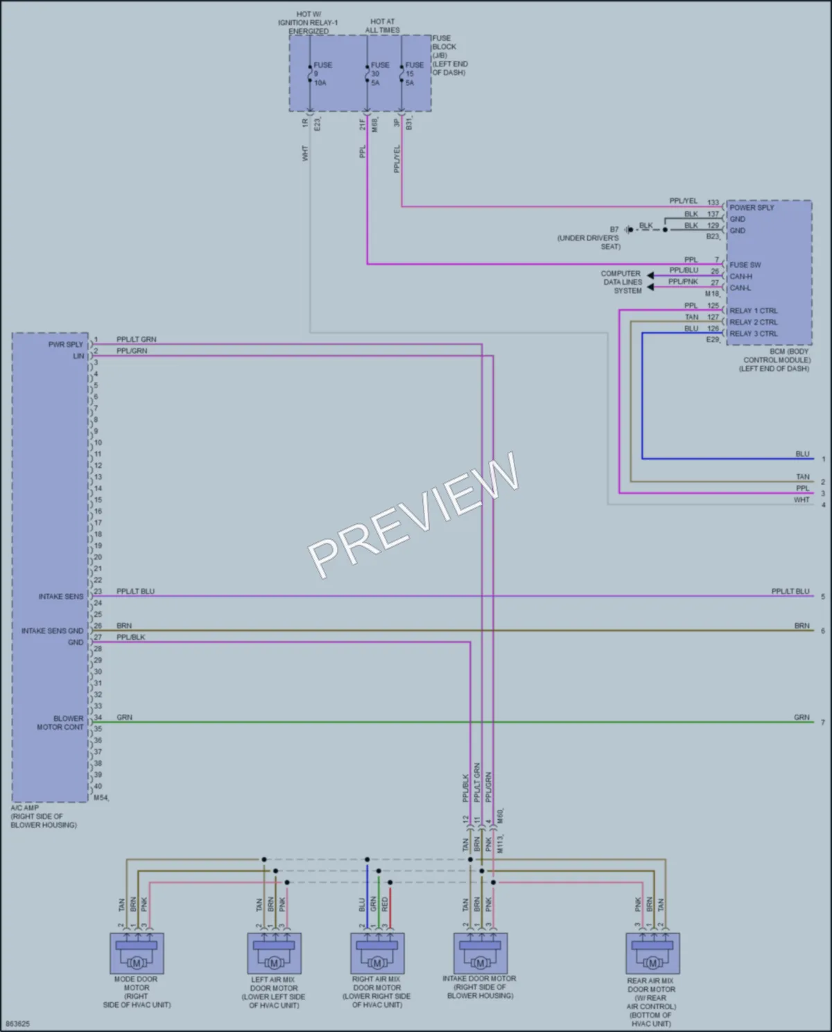 2024 Nissan Rogue Air Conditioning wiring diagram preview